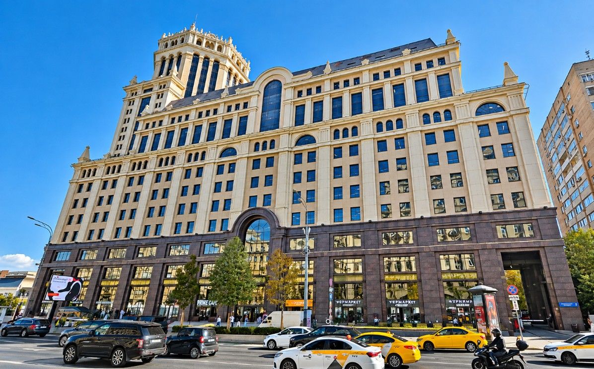 фасад дома, здание по адресу г Москва, Павелецкая пл, д 2 стр 1